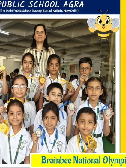 More winners from the Drawing and Colouring competition (Group 1) at DPS Agra, showcasing their creative talents.
