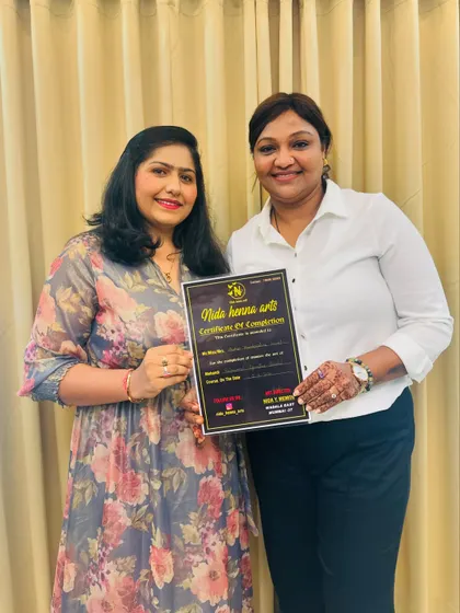 Another certified artist from my class. Her passion for mehandi and her hard work are truly commendable.