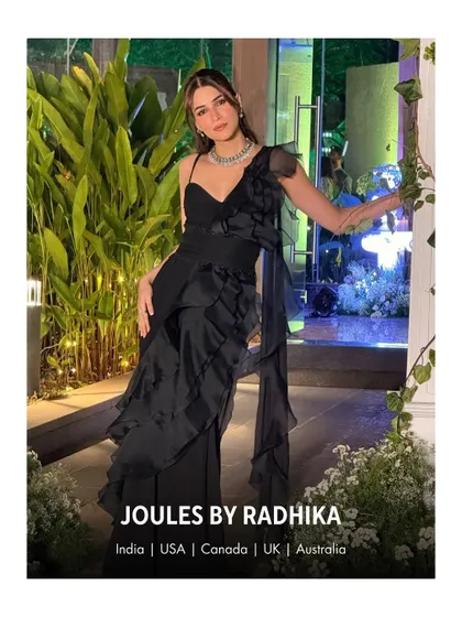 Another elegant shot of Kriti Sanon at a family wedding, showcasing how my jewelry completes a sophisticated evening look.