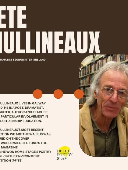 Pete Mullineaux, a poet, dramatist, and songwriter from Ireland, joined our World Poetry Project. His involvement in global citizenship education aligns perfectly with the project's mission to connect the world through art.