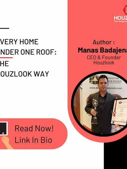 Our CEO & Founder, Manas Badajena, shares the Houzlook vision of providing a seamless and cohesive interior design experience for every homeowner in India.