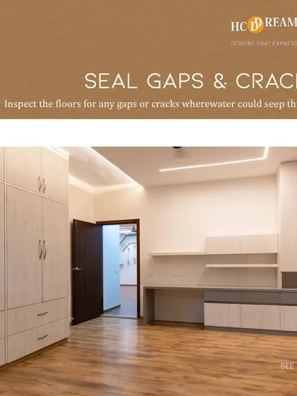 Monsoon tip: Protect your wooden floors by sealing any gaps or cracks where water could seep through. Regular maintenance is key to keeping them beautiful.