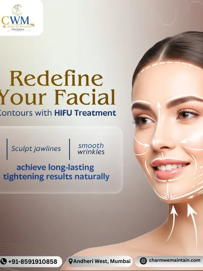 This graphic explains how HIFU works to redefine your facial contours without surgery. It's an excellent option for sculpting the jawline and smoothing wrinkles, delivering long-lasting tightening results that look completely natural.