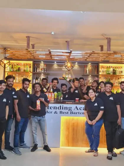 A group photo after a practical class, showing the camaraderie among our students.