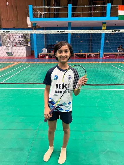 This young girl is part of the next generation of champions at Deuce Badminton Academy.
