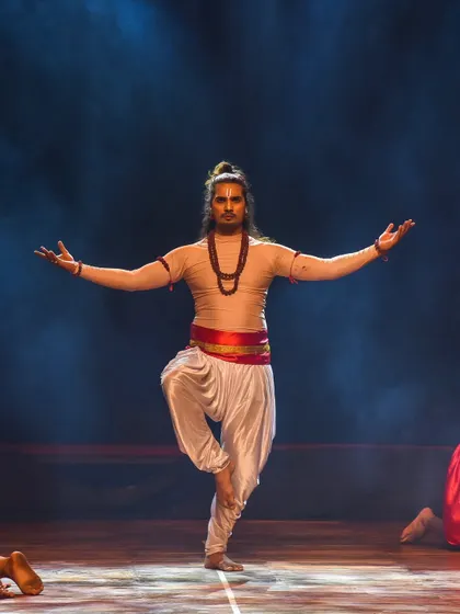 Me in a traditional costume, performing a classical-inspired piece that showcases a different side of my dance repertoire.