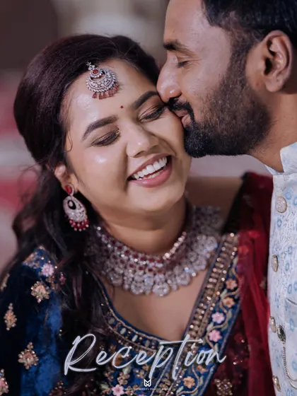 It's these unscripted, happy moments during the reception that I love to freeze in time. This close up shot captures the genuine connection and laughter between the couple.