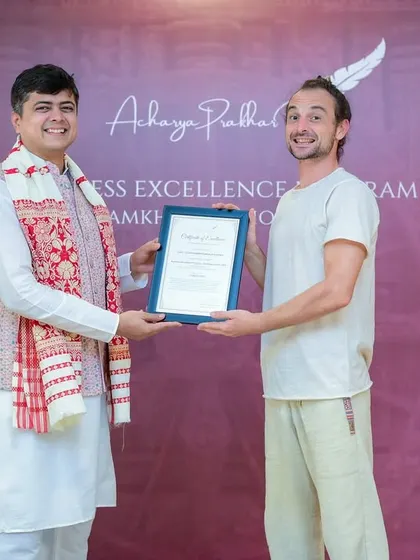 It was a pleasure to have international participants, like this gentleman, join my Business Excellence Program, showing the universal appeal of Vedic wisdom.