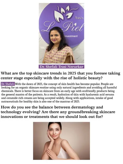 In my Flitz Media feature, I share my forecast for the top skincare trends of 2025, including the rise of holistic beauty, the importance of hydration with hyaluronic acid, and the balance between dermatology and technology.