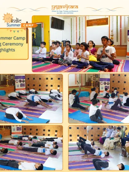 Highlights from the closing ceremony of our Indic Summer Camp. The children confidently presented what they learned through yoga demonstrations and creative performances.