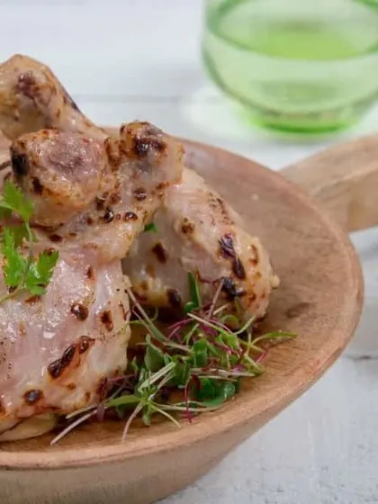 A repeat of our expertly prepared chicken drumettes, emphasizing the simple yet elegant presentation that allows the quality of the food to shine.