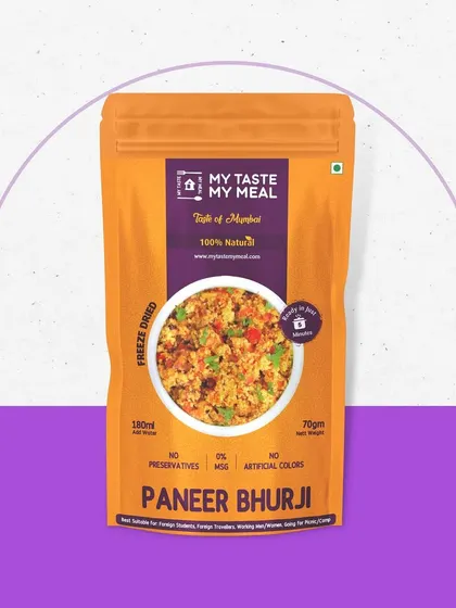A delicious meal of Paneer Bhurji is just five minutes away. Just add water to enjoy this favorite Indian paneer dish.