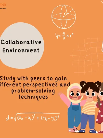 A collaborative environment helps students gain different perspectives. We encourage studying with peers to learn new problem-solving techniques and teamwork skills.