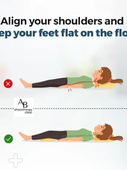 How you lie down matters. This image shows the correct way to rest, with your spine in a neutral position. Using a pillow that is too high or too low can strain your neck and lead to stiffness.