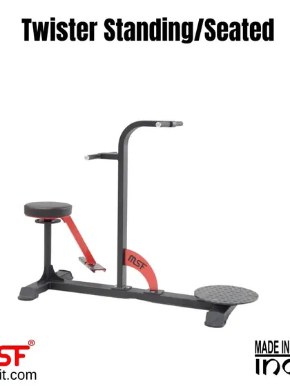 A side profile of the unloaded Twister machine.