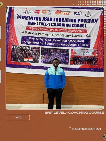 Our coach Kabir Kanzarkar after successfully completing the BWF Level 1 Coaching Course in Goa. We encourage our coaches to continuously learn and grow to provide the best training.