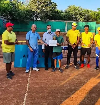 Krrish Baniwal, winner of the Under-10 category, at our academy tournament. He also placed as 2nd runner-up in the U-12s, showing great promise.