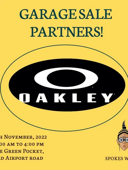 Oakley is another great partner for our Garage Sale, offering high-performance eyewear to our attendees.