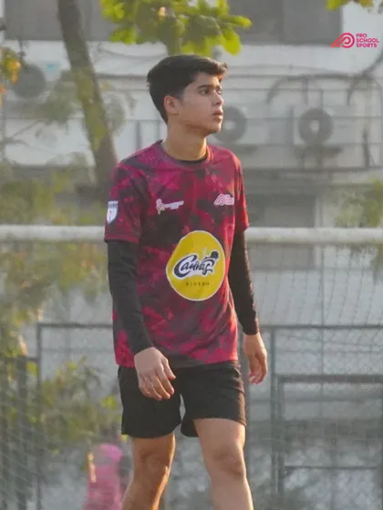 A moment of focus from one of our players during a competitive match.