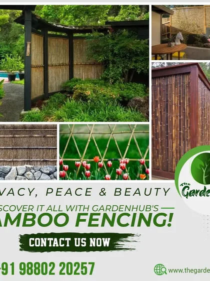 Discover privacy, peace, and beauty with our bamboo fencing. It's a sustainable and stylish way to enclose your garden or create separate zones within it.