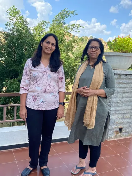 Renowned singer Kavita Krishnamurthy with our director. We are a preferred destination for artists who seek a peaceful environment to rest, rejuvenate, and find creative inspiration.