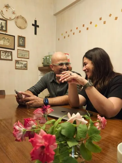 A candid moment during a client meeting. These conversations are where the real magic begins, where I get to understand their stories, their dreams, and how they want to live.