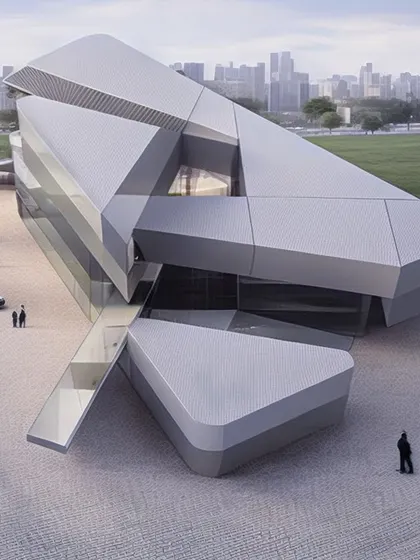 Option 2 for the same project, exploring a more angular, deconstructed aesthetic.