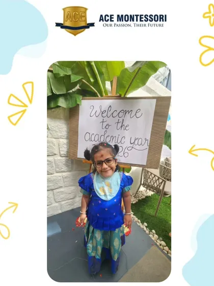 A happy face on the first day of school. We ensure a warm and inviting atmosphere to help ease the transition and make every child feel excited to be here.