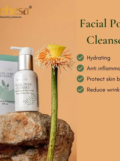 My Facial Pore Cleanser is designed to be both effective and gentle. It's hydrating, anti-inflammatory, and helps protect the skin's natural barrier while reducing the appearance of wrinkles.