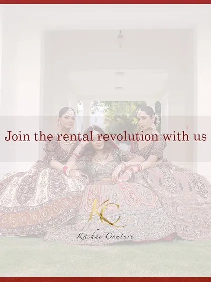 Join the rental revolution with me. This image invites you to be a part of a more sustainable and smarter way to approach wedding fashion.