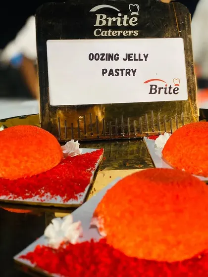 Three servings of the vibrant Oozing Jelly Pastry.