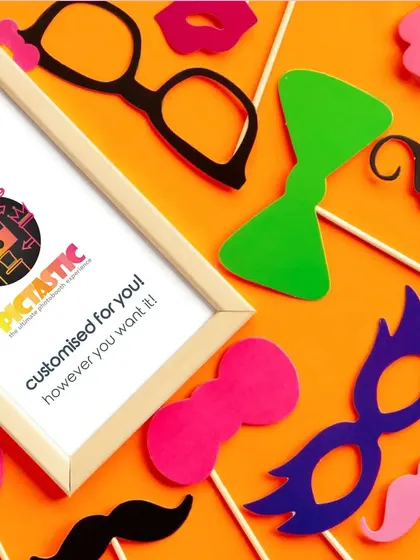 Customization is key to making your event unique. We offer a wide variety of fun props, from quirky glasses to masks and signs, and can design personalized photo frames to perfectly match your event's theme and branding.