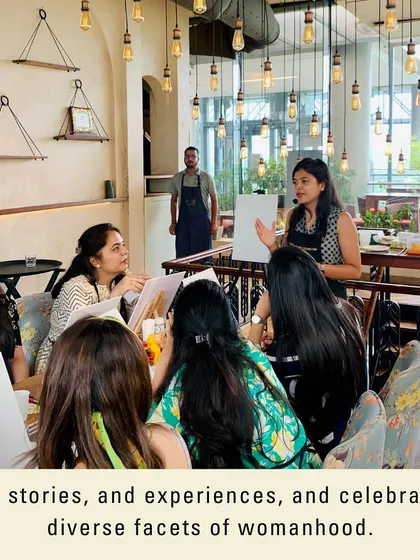 My workshops are a space to share stories and experiences, celebrating the diverse facets of life and art.