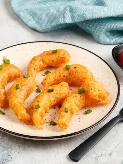 Our crispy Fried Prawns, a simple yet satisfying appetizer for seafood lovers.