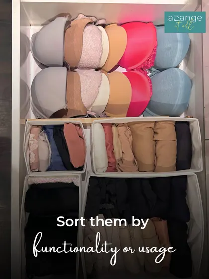 We sort intimates by functionality and usage, ensuring that your everyday essentials are separate from special occasion pieces.