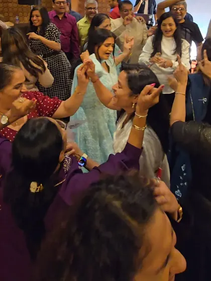 The audience having a wonderful time on the dance floor at the "Being Single" book launch. A successful event is one where everyone feels involved.