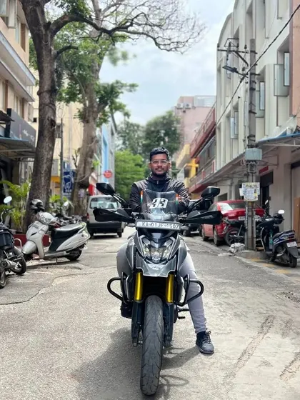 Celebrating World Motorcycle Day with our custom Dominar 400. This bike represents our passion for riding and modification.