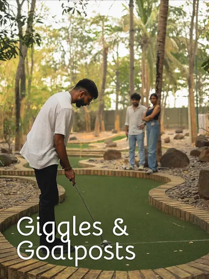 Laughter and good times are par for the course on our mini-golf green. Navigate the fun twists and turns as you aim for a hole-in-one.