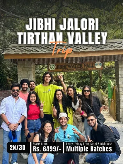 Looking for a magical getaway? Our Jibhi-Tirthan Valley trip from Delhi is the answer. This poster gives you all the details for our 2N/3D trip, with multiple batches available every Friday.