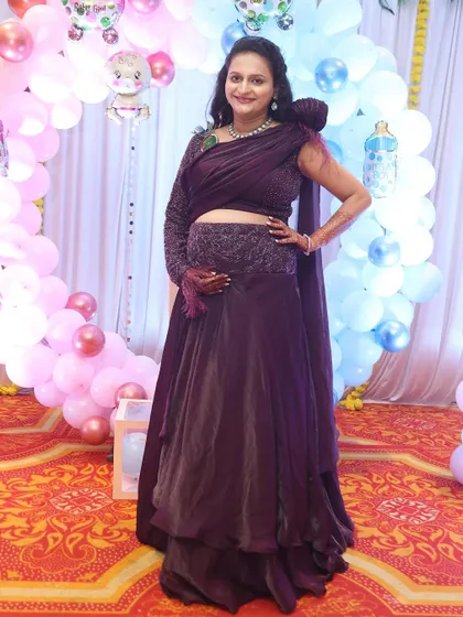 A baby shower makeover! I gave the mom-to-be a glamorous look to celebrate this special day.