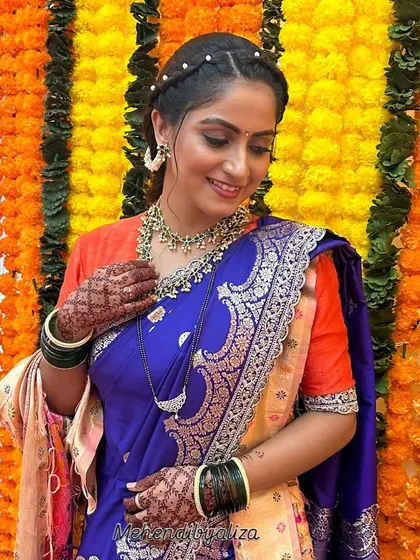 A beautiful portrait of Namrata Pradhan with my henna design. So grateful for these amazing opportunities.