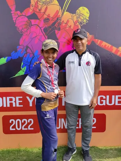 Sagar Kushwaha, the performer of the match, with his award. Consistency is key in tournament cricket.