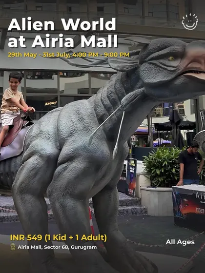 A thrilling alien ride at the Alien World event in Airia Mall.