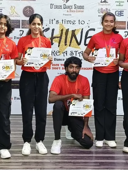 A team of our senior students with their instructor after the competition.