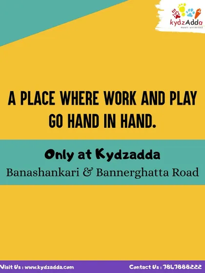 Kydzadda is a place where work and play go hand in hand. We've designed our space so that parents can be productive while their kids have the time of their lives.