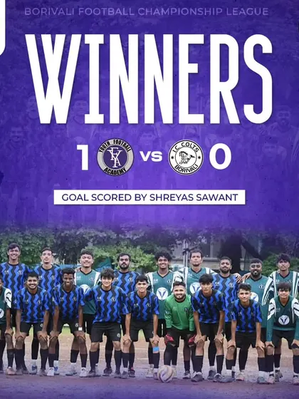 A hard-earned 1-0 victory against the I.C. Colts in the Borivali Football Championship League. Shreyas Sawant scored the decisive goal for the team.