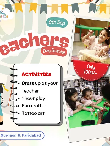 For our Teacher's Day special, kids got to dress up as their favorite teacher, enjoy playtime, make fun crafts, and get cool tattoo art.