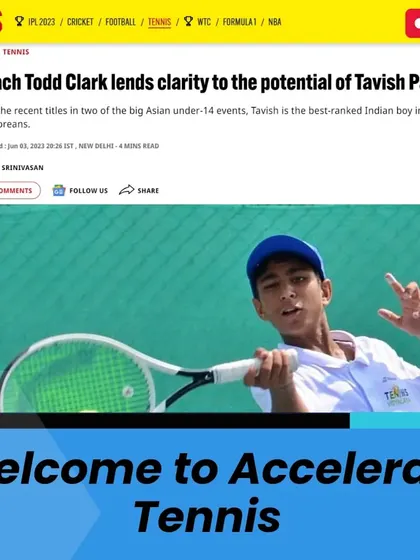 Our coaching philosophy delivers results, as highlighted in this news feature on our trainee, Tavish Pahwa, and his journey with Coach Todd Clark. We pride ourselves on nurturing top-ranked talent and providing the mentorship needed to succeed at national and international levels.