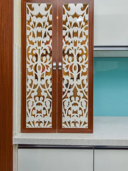 A duplicate of ID 62, highlighting the detailed craftsmanship of the compact pooja unit.