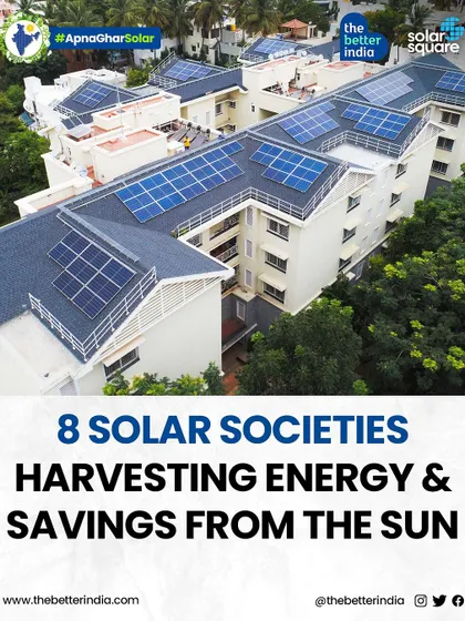 An introductory image for a series on 8 solar societies harvesting energy and savings from the sun.